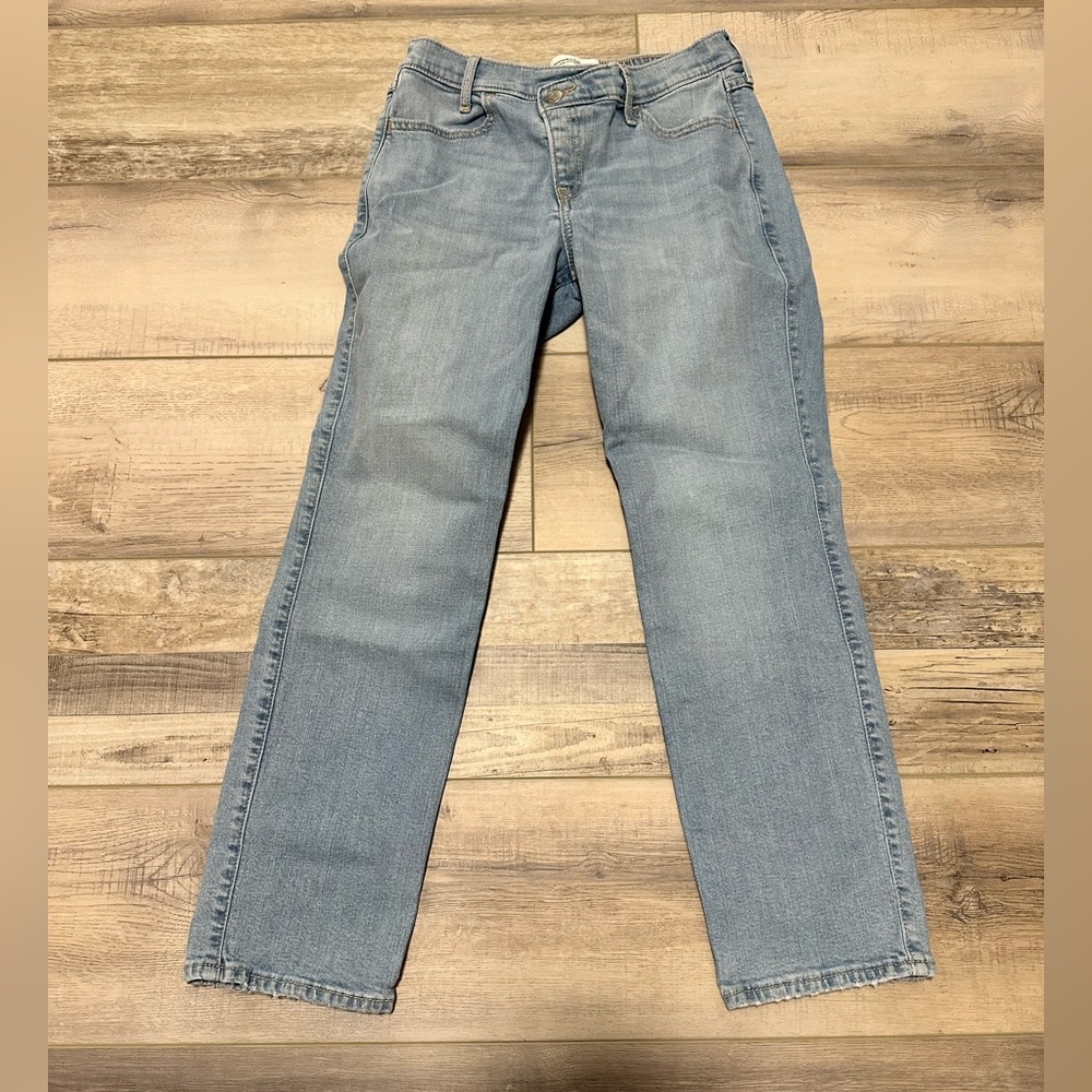 Abercrombie Kids Blue Straight-Leg Jeans